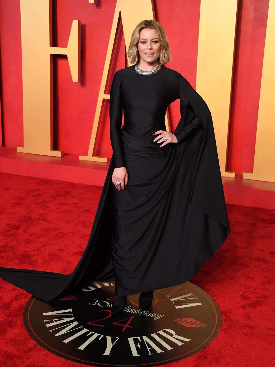 elizabeth banks, vanity fair oscar party