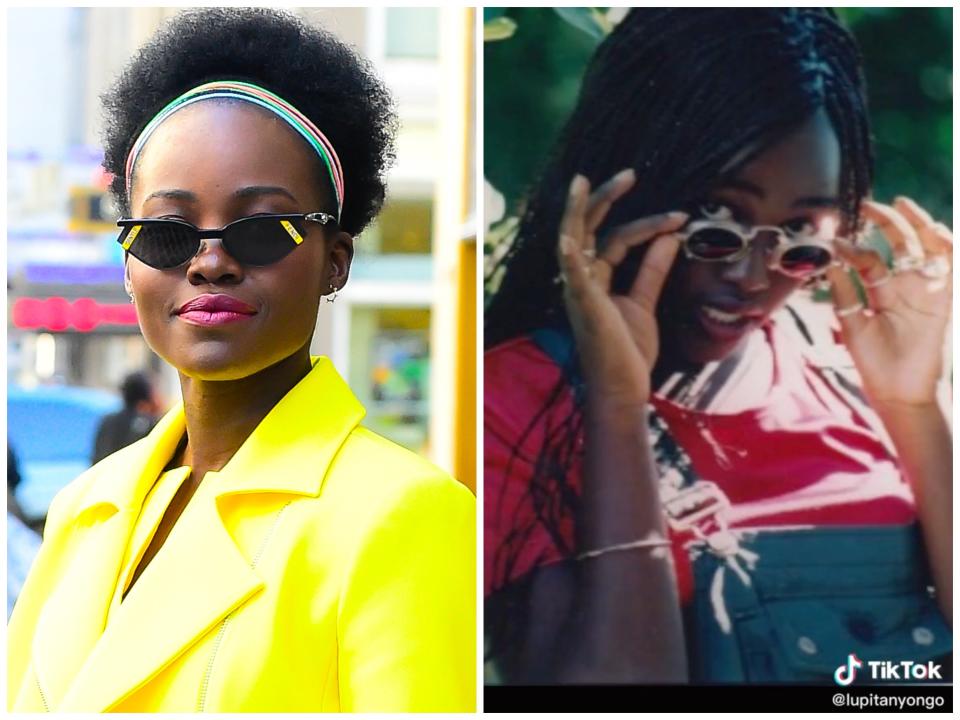 Lupita Nyong'o now vs. Lupita Nyong'o as a teenager