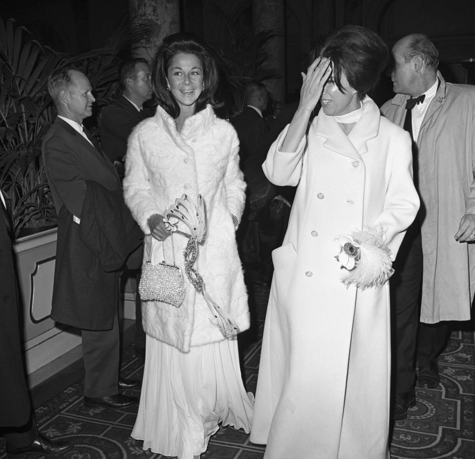 Partygoers arriving at Truman Capote's Black and White Ball.