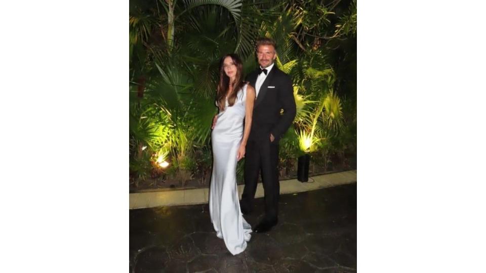 Victoria Beckham and David in Miami Instagram