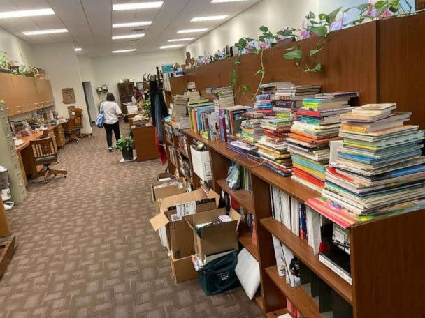 PHOTO: Hundreds of books and gifts for kids have been donated to the El Progreso Memorial Library in Uvalde, Texas. (Mendell D. Morgan, Jr./El Progreso Memorial Library)