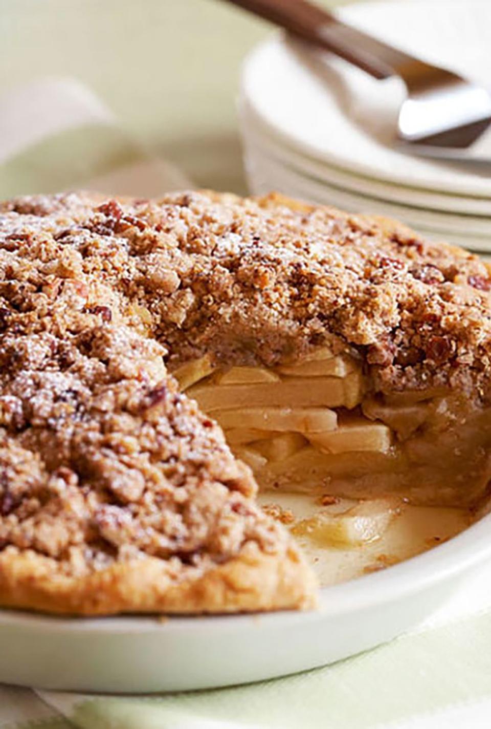 Apple Pie with Salted Pecan Crumble