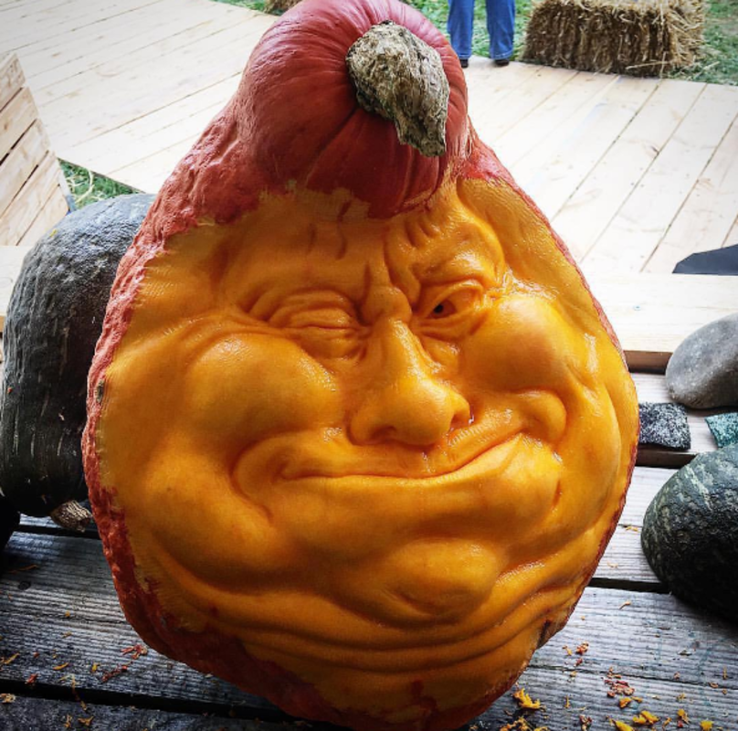 <p>@villafanestudios</p><p>Wow—talk about a pumpkin to remember. You'll need some jack-o'-lantern carving skills to make this idea a reality, but it will be a show-stopper once you're done!</p>