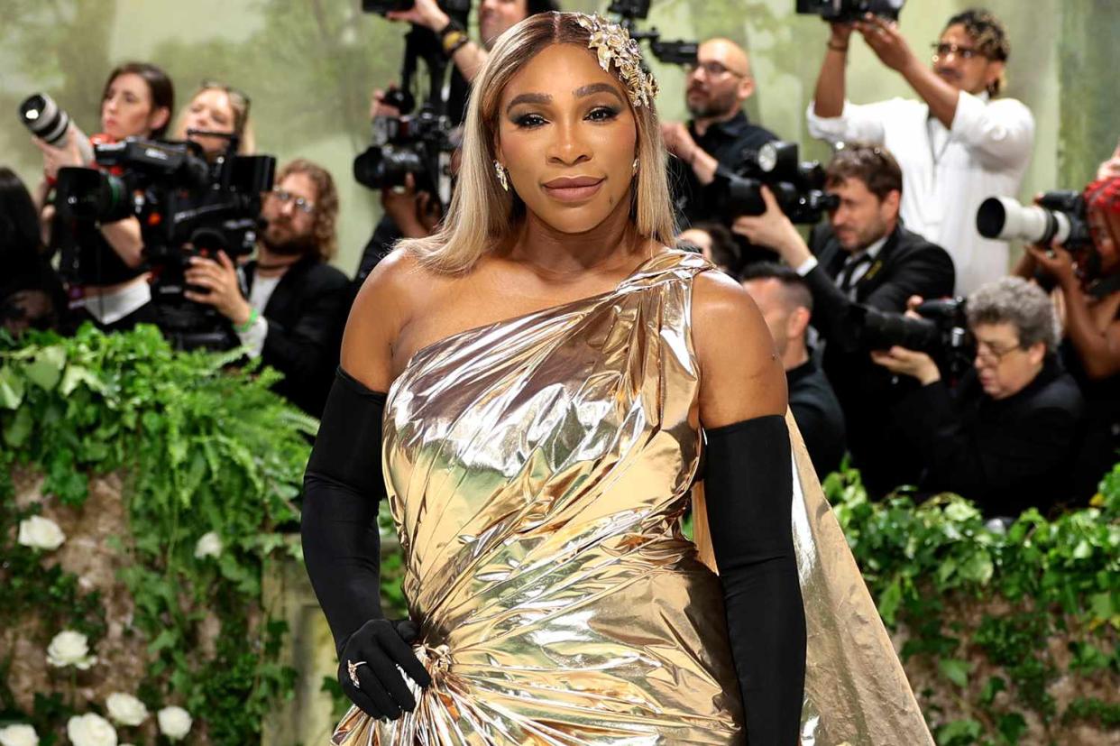 <p>Dimitrios Kambouris/Getty</p> Serena Williams at the 2024 Met Gala.