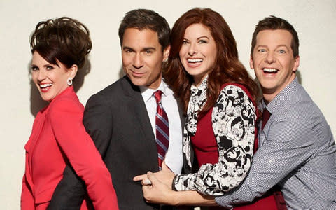 Megan Mullally, Eric McCormack, Debra Messing and Sean Hayes - Credit: NBC/Channel 5