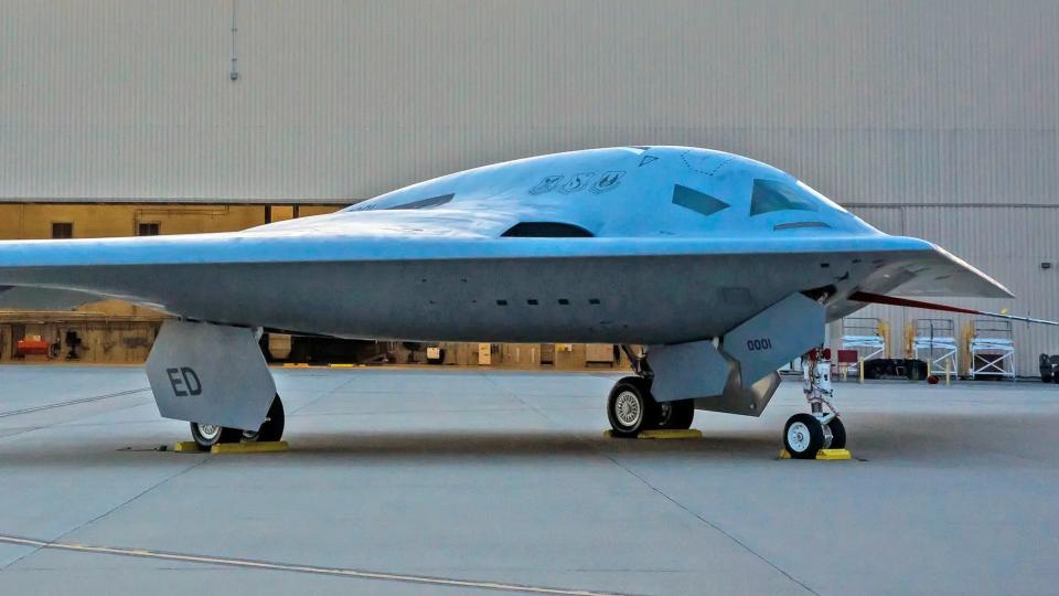 The first pre-production B-21 Raider seen in new image released today. <em>USAF</em>