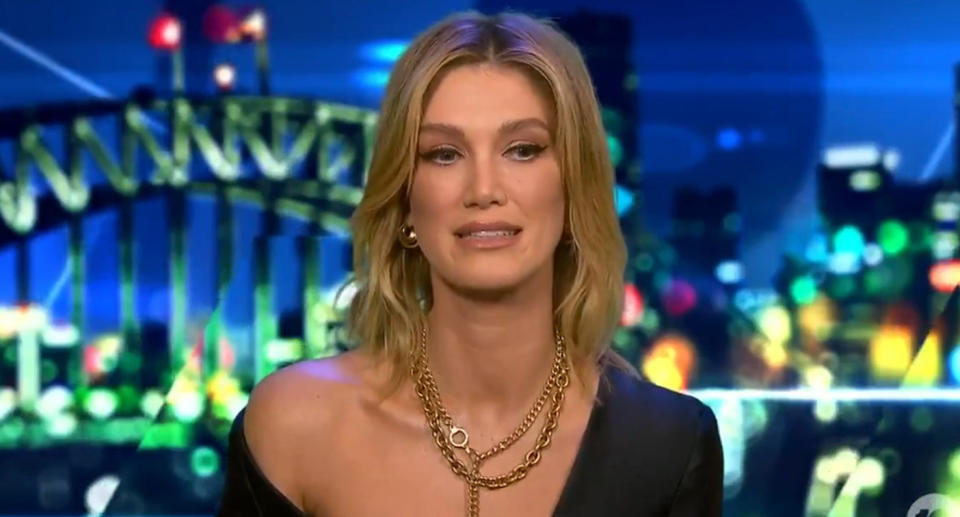 Delta Goodrem appears on The Project on Thursday, May 13.