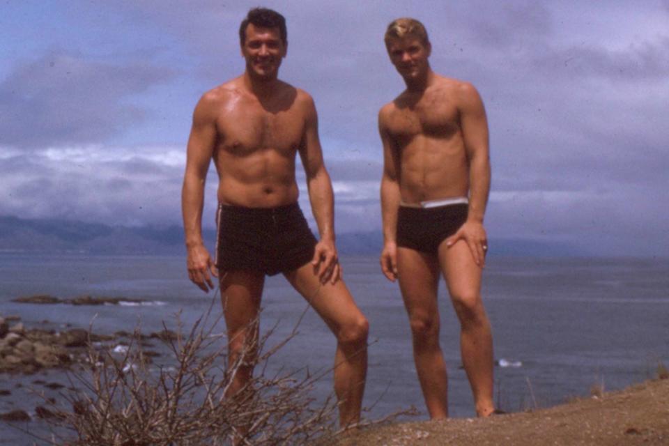 <p>Photograph by Courtesy Martin Flaherty & The Rock Hudson Estate Collection/HBO</p> Rock Hudson and Lee Garlington in Puerto Vallarta, 1963