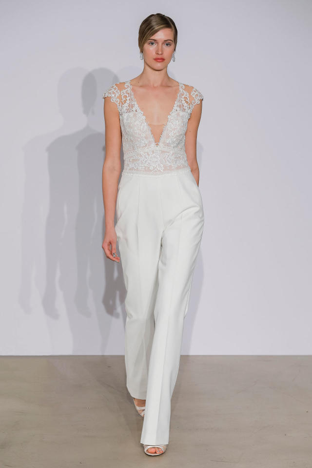 Bridal pantsuits are officially in, according to Chanel