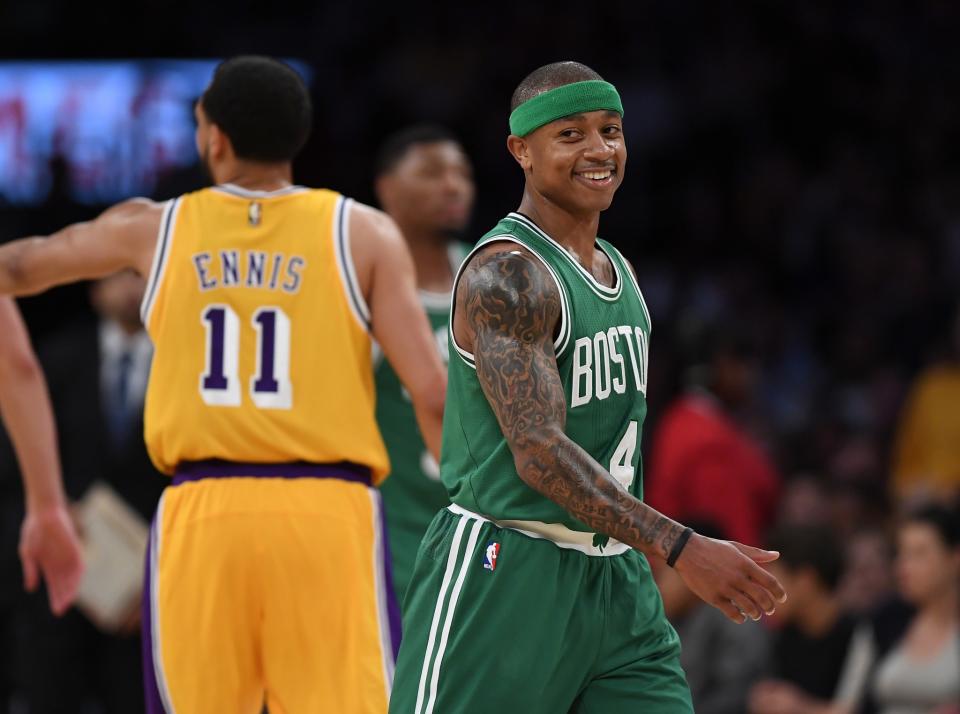 Isaiah Thomas is all smiles now that he's gotten the chance to be the superstar he always knew he was. (AP)