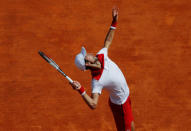 Tennis - ATP - Monte Carlo Masters - Monte-Carlo Country Club, Monte Carlo, Monaco - April 18, 2018 Serbia's Novak Djokovic in action during his second round match against Croatia's Borna Coric REUTERS/Eric Gaillard