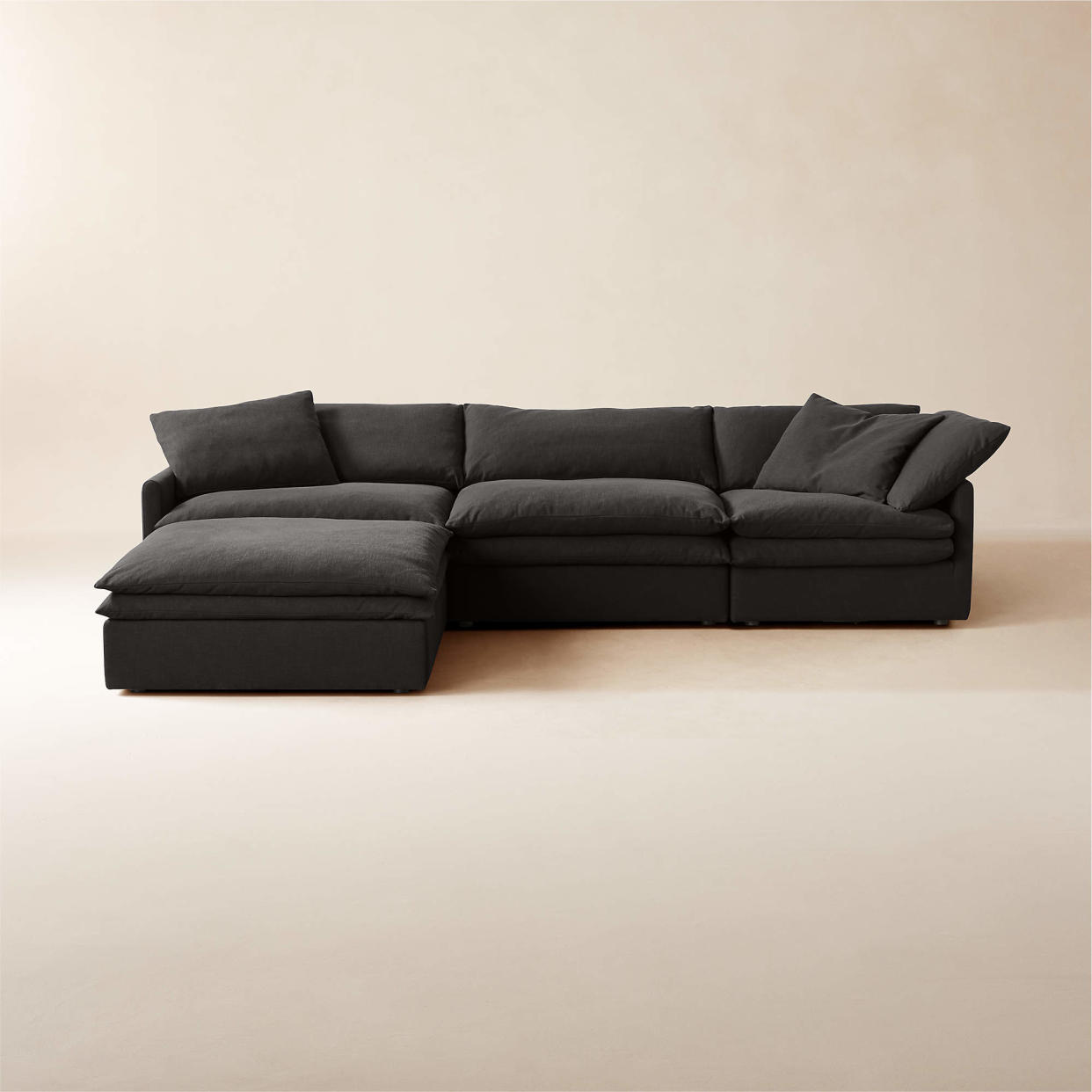 <p><a href="https://go.redirectingat.com?id=74968X1596630&url=https%3A%2F%2Fwww.cb2.com%2Fmattea-4-piece-charcoal-black-performance-linen-sectional-sofa-with-left-arm%2Fs316791&sref=https%3A%2F%2Fwww.esquire.com%2Flifestyle%2Fg45419039%2Fbest-l-shaped-sofas%2F" rel="nofollow noopener" target="_blank" data-ylk="slk:Shop Now;elm:context_link;itc:0;sec:content-canvas" class="link rapid-noclick-resp">Shop Now</a></p><p>Mattea Sectional Sofa </p><p>cb2.com</p><p>$4296.00</p>