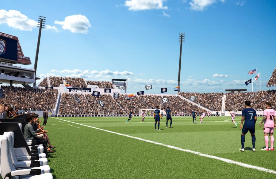 San Diego FC on-field seating (San Diego FC)