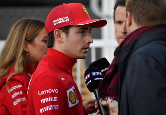 Charles Leclerc takes to the streets of his home town this weekend (AFP/Getty Images)