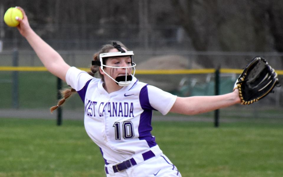 Hanna Burdick has been a leader as both a pitcher and batter for West Canada Valley this season