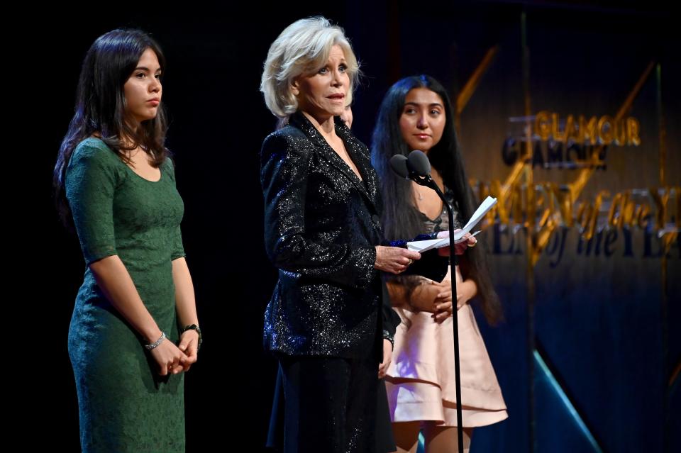 <h1 class="title">2019 Glamour Women Of The Year Awards - Backstage</h1><cite class="credit">Astrid Stawiarz/Getty Images for Glamour</cite>