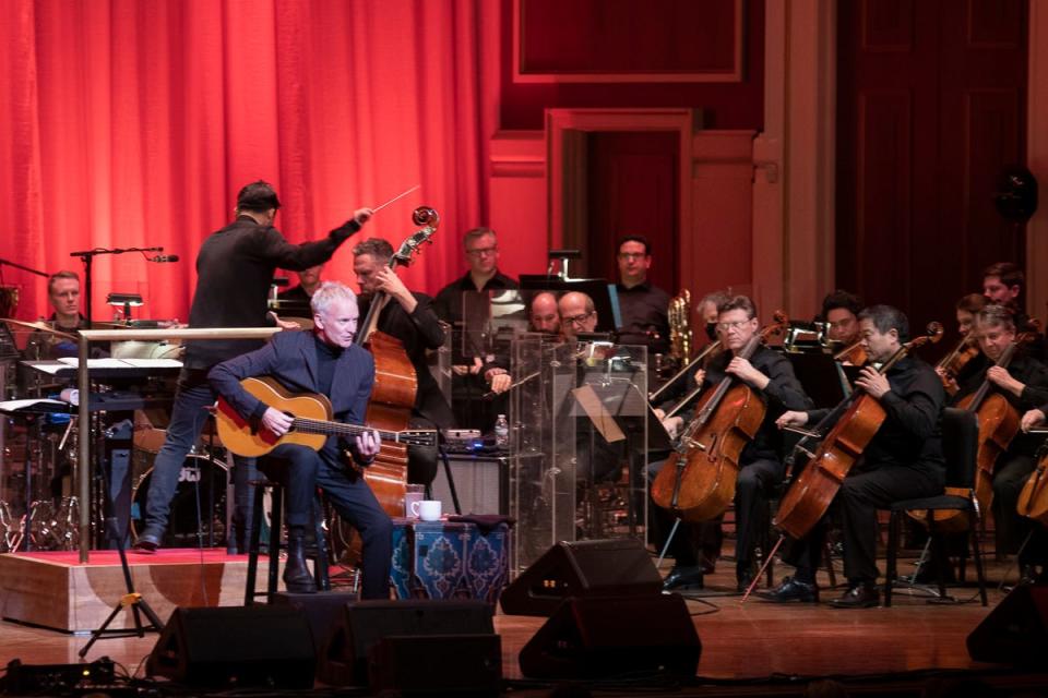 A sold-out Heinz Hall crowd enjoyed Sting with the Pittsburgh Symphony Orchestra on Monday.