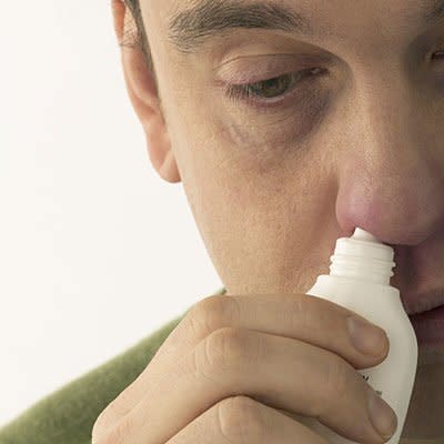 Saline nasal spray