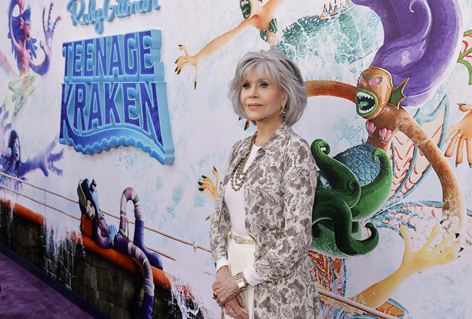 Jane Fonda attends the premiere of Universal Pictures' "Ruby Gillman: Teenage Kraken" at TCL Chinese Theatre on June 28, 2023 in Hollywood, California.