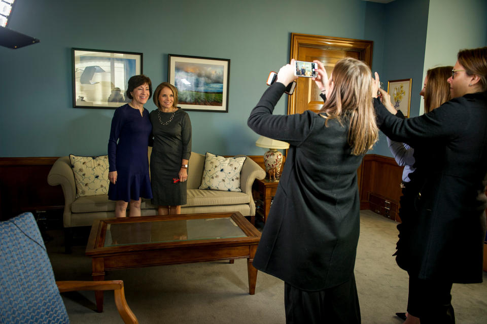 Behind the scenes of Katie Couric’s interview with Sen. Susan Collins