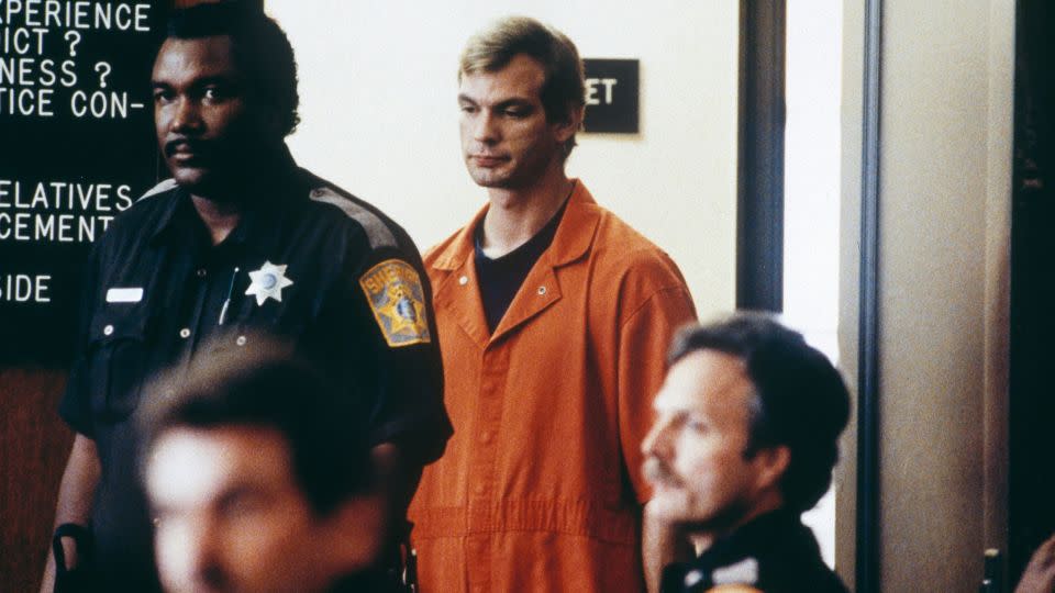 Jeffrey Dahmer was sentenced to 15 consecutive life terms for the murders of 17 men and boys in the Milwaukee area between 1978 and 1991.  - Marny Malin/Sygma/Getty Images
