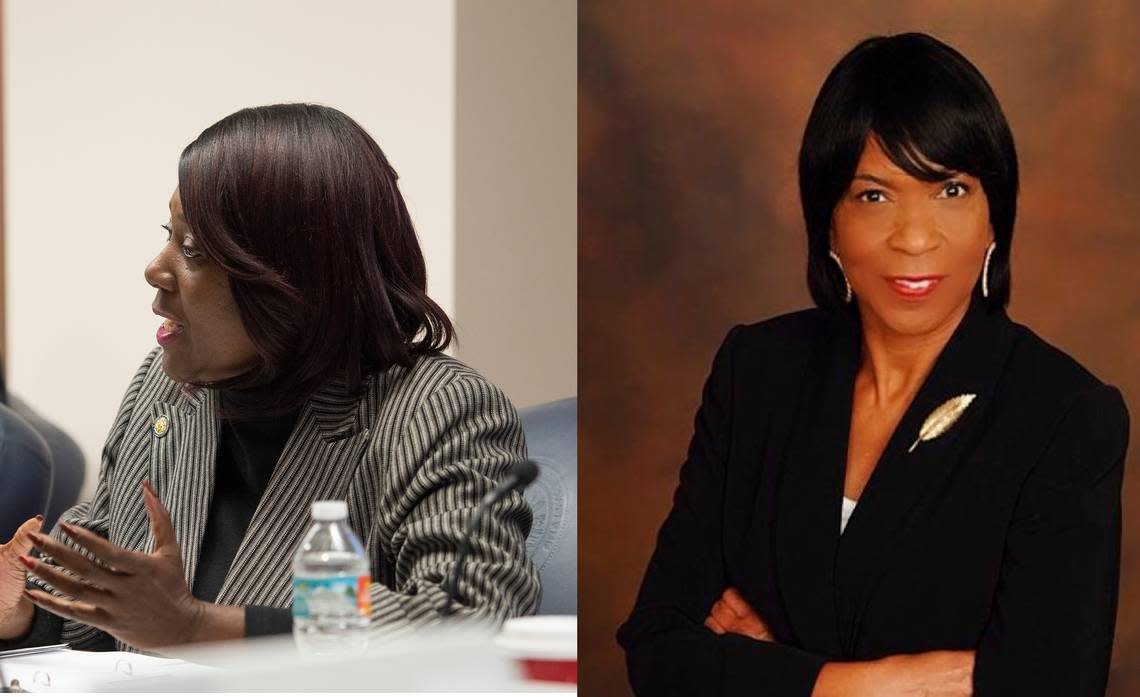 State Rep. Patricia Hawkins-Williams, left, faces a Democratic primary challenge from Carmen Jones.