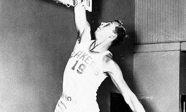 Vern Mikkelsen averaged 14.4 points and 9.9 rebounds per game during his pro basketball career.