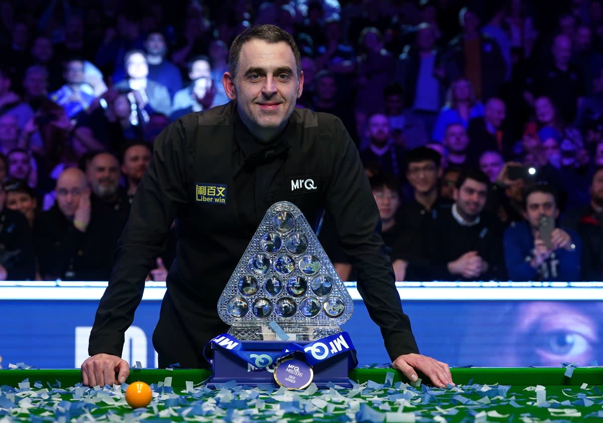The Rocket claimed his eighth Masters crown with victory over Carter (PA)