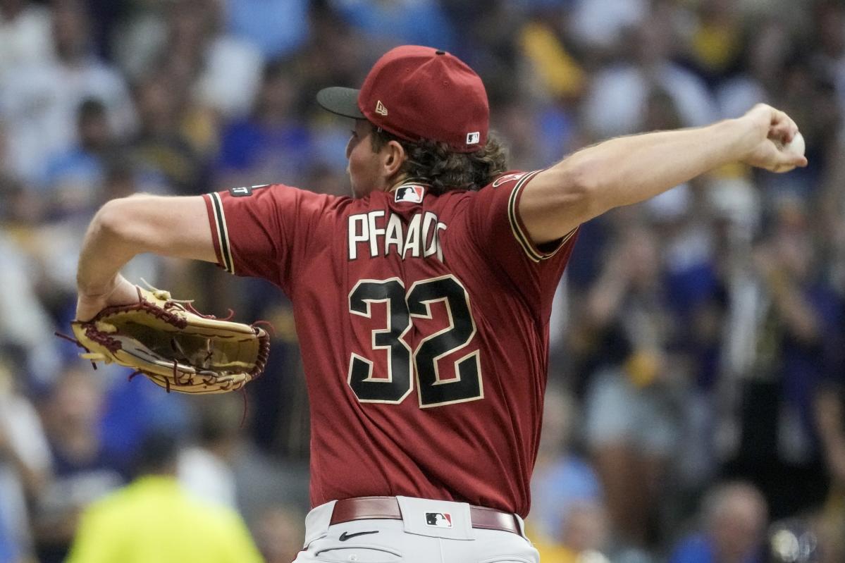 Marlins Man is at Brewers vs. Diamondbacks playoff game in Milwaukee