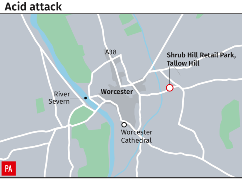 <em>The location of the attack on the toddler (PA)</em>