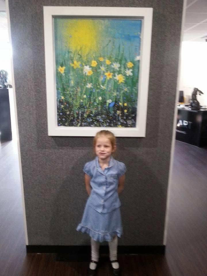 Meet the ten-year-old 'mini Monet' whose stunning floral landscape paintings can sell for up to £10,000