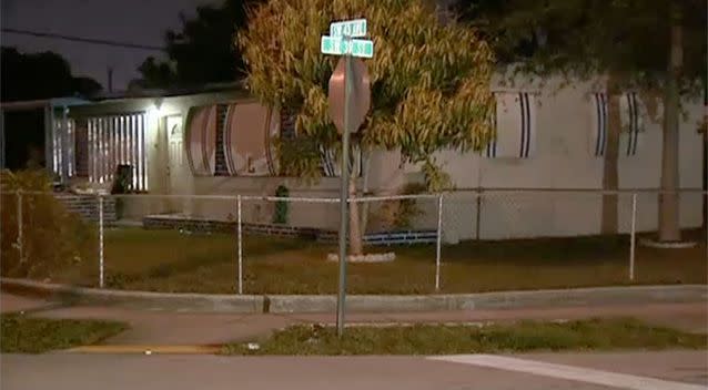 The bus stop where Andrew Shepard and Jazmen Lucas were dropped off. Photo: WSVN.