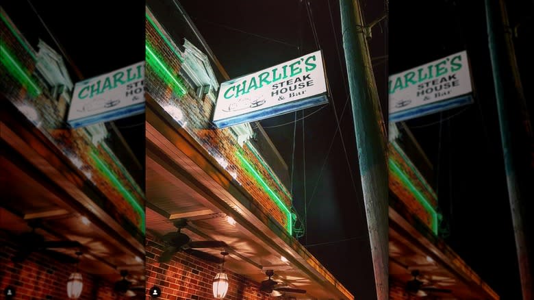 charlie's steak house sign