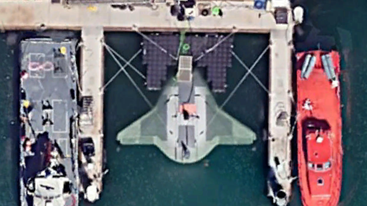 Satellite imagery has offered even clearer looks at Northrop Grumman's Manta Ray submersible drone.