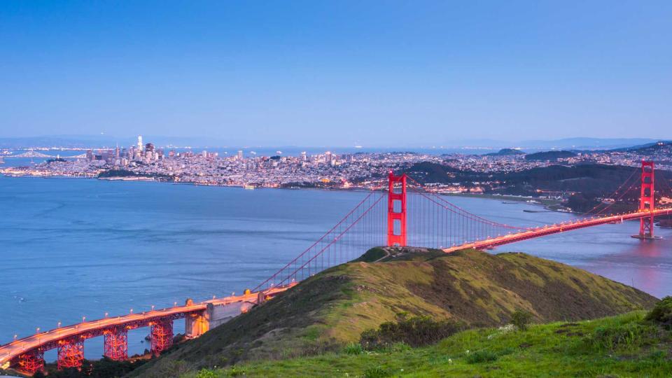 Golden Gate Bridge and Skyline of San Francisco