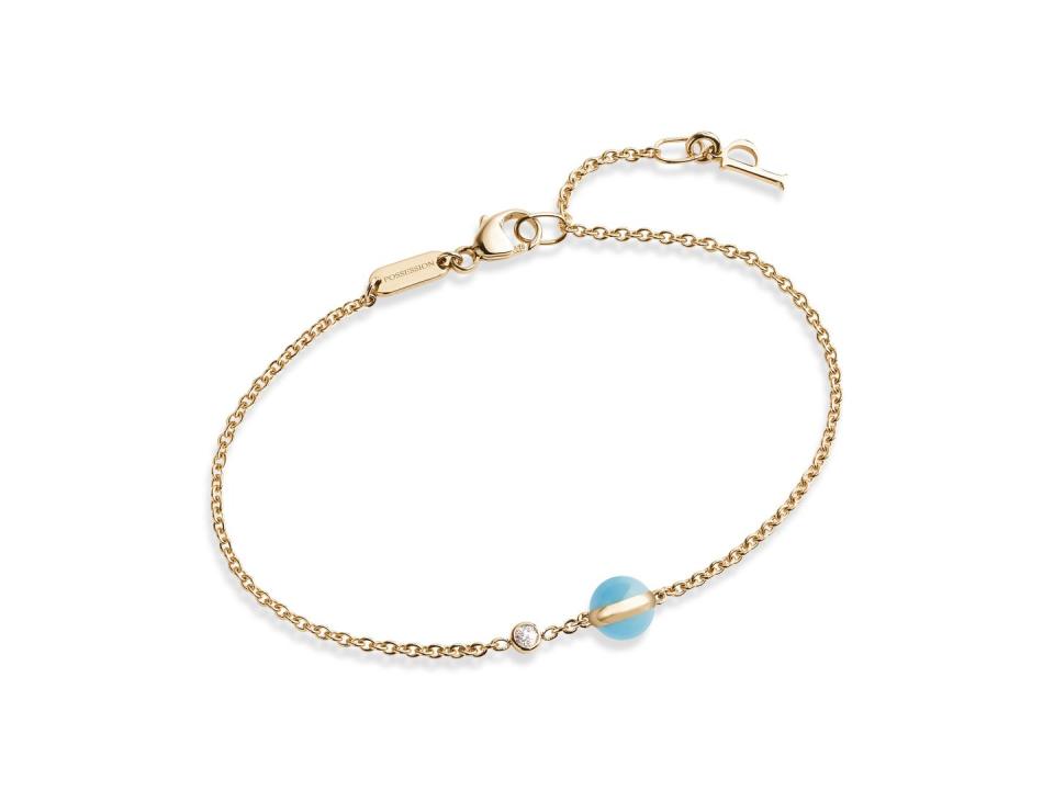<p><a class="link " href="https://www.piaget.com/gb-en/jewelry/possession/rose-gold-turquoise-bracelet-g36pb900" rel="nofollow noopener" target="_blank" data-ylk="slk:SHOP NOW;elm:context_link;itc:0;sec:content-canvas">SHOP NOW</a></p><p>Love a wrist stack? This delicate rose gold chain, with a polished turquoise charm alongside a sparkling white diamond, looks lovely layered in with other bracelets. </p><p>Rose gold, turquoise and diamond bracelet, £1,300, <a href="https://www.piaget.com/gb-en/jewelry/possession/rose-gold-turquoise-bracelet-g36pb900" rel="nofollow noopener" target="_blank" data-ylk="slk:Piaget;elm:context_link;itc:0;sec:content-canvas" class="link ">Piaget</a></p>