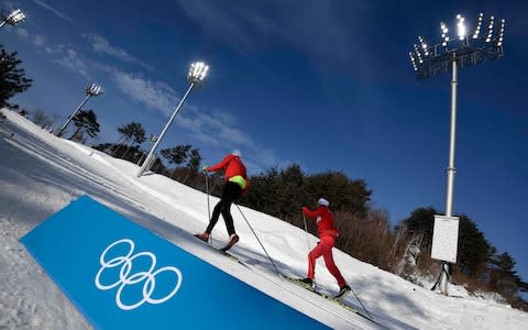 Biathlon training  - Credit: Reuters