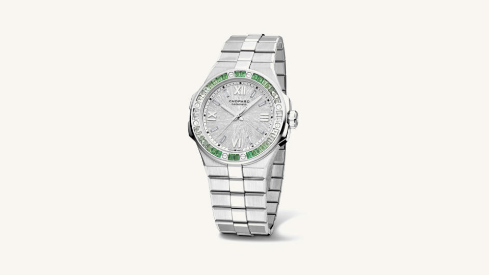 Chopard "Vals Grey" Alpine Eagle in White Gold and Tsavorites