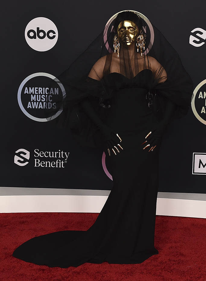 Cardi B arrives at the American Music Awards on Sunday, Nov. 21, 2021, at Microsoft Theater in Los Angeles. (Photo by Jordan Strauss/Invision/AP) - Credit: Invision