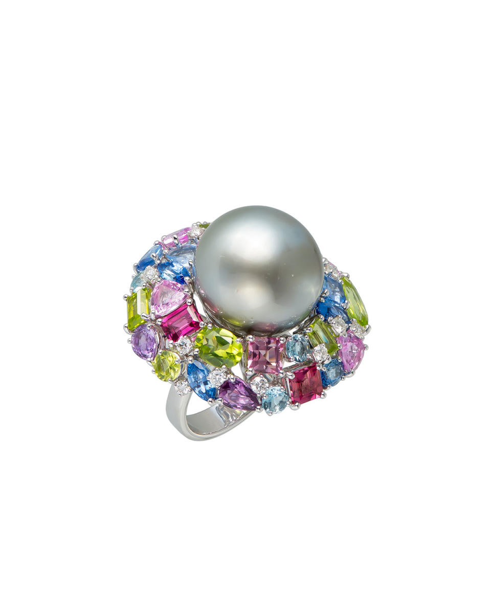 Swirl Tahitian Pearl Ring