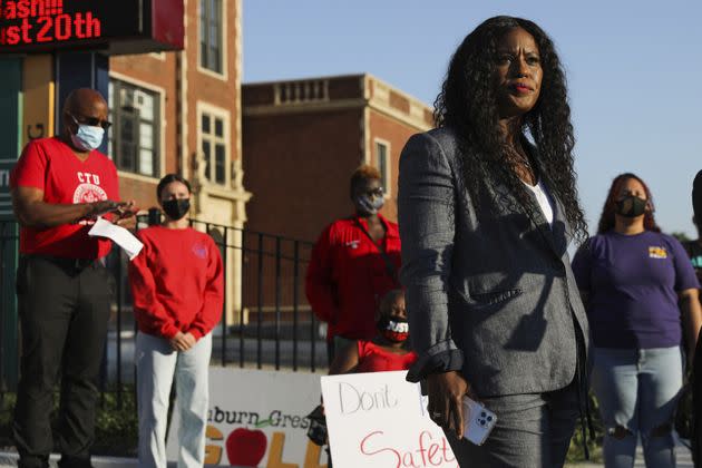 Stacy Davis Gates, president of the Chicago Teachers Union, said that the union's support for Brandon Johnson's mayoral campaign is 