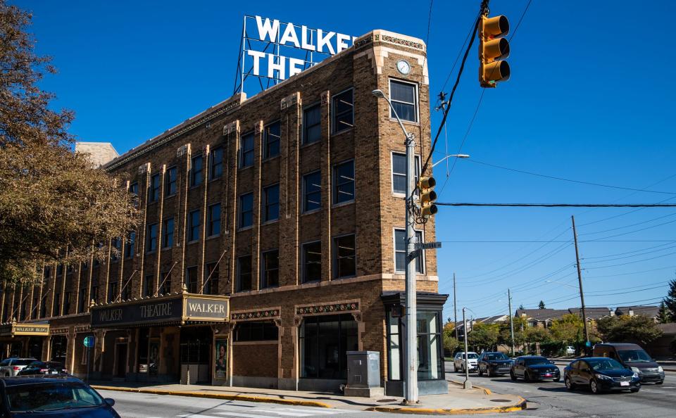 A look at the Madam C. J. Walker Theatre on Friday, Oct. 1, 2021, in Indianapolis. Recent renovations on the historic building included replacing mechanical systems, replacing the sign on the roof, masonry, lighting inside the theatre, additional conference and seminar rooms, updated wifi and more.