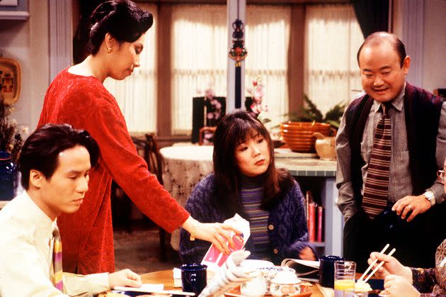 From left: B.D. Wong, Jodi Long, Margaret Cho and Clyde Kusatsu on ABC's 