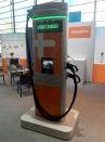 FILE PHOTO: A ChargePoint station on display at the Frankfurt Motor Show (IAA) in Frankfurt