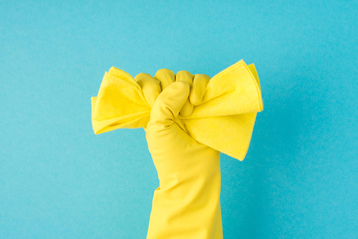 What do you we need? Cleaning supplies! (Photo: Gettyimages)