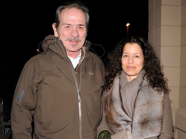 <p>George Pimentel/Getty</p> Tommy Lee Jones and his wife Dawn Laurel attend the 'The Company Men' Premiere in 2010