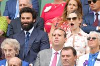 in the Royal Box at the Women's Singles Final.