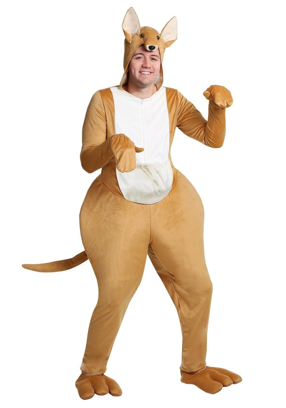 Yes, this <a href="https://www.halloweencostumes.com/kangaroo-adult-costume.html" target="_blank">kangaroo costume</a> is ridiculous and accentuates the badonkadonk in a manner some might find unflattering. But before you start hating, please note one thing: That there pouch is pretty decent for holding small amounts of contraband. We'll wait while you go online to order.