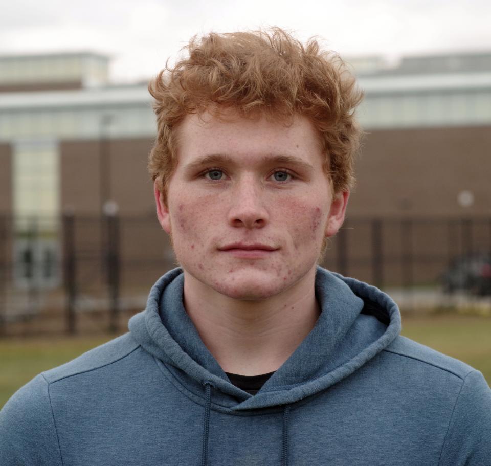 Monday, Nov. 29, 2021 --  Rockland Bulldog Brett Armstrong, 17