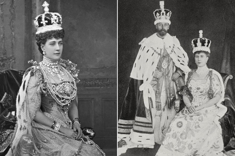 Queen Alexandra, (1844 - 1925); King George V and Queen Mary of Teck